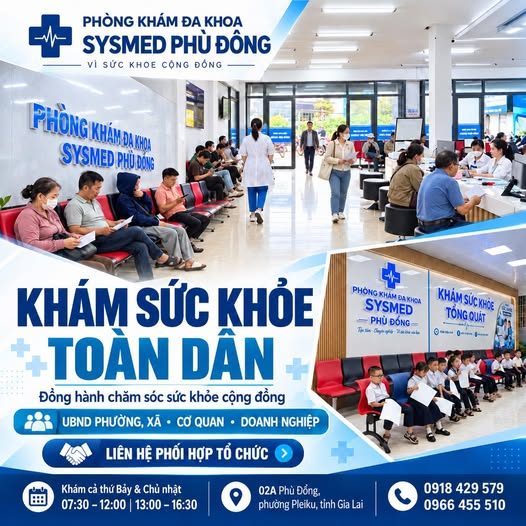 Khám sức khỏe định kỳ cho cơ quan, doanh nghiệp tại Sysmed Phù Đổng