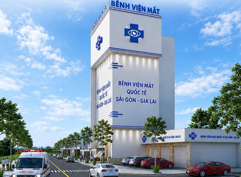 Tòa nhà Bệnh viện Mắt Quốc tế Sài Gòn – Gia Lai