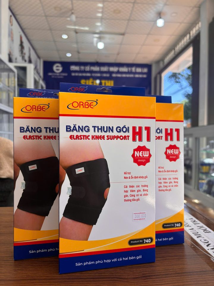 Băng thun gối ORBE H1 (Elastic Knee Support H1) – Mã 740