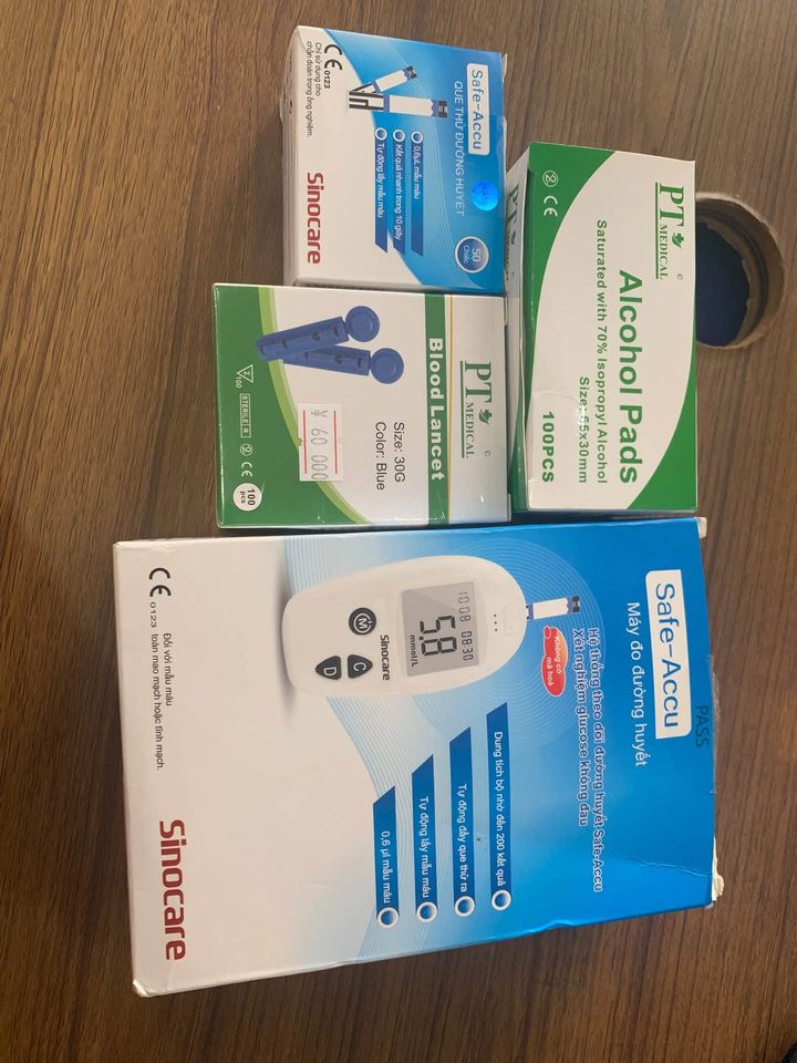 Máy đo đường huyết Sinocare Safe-Accu
