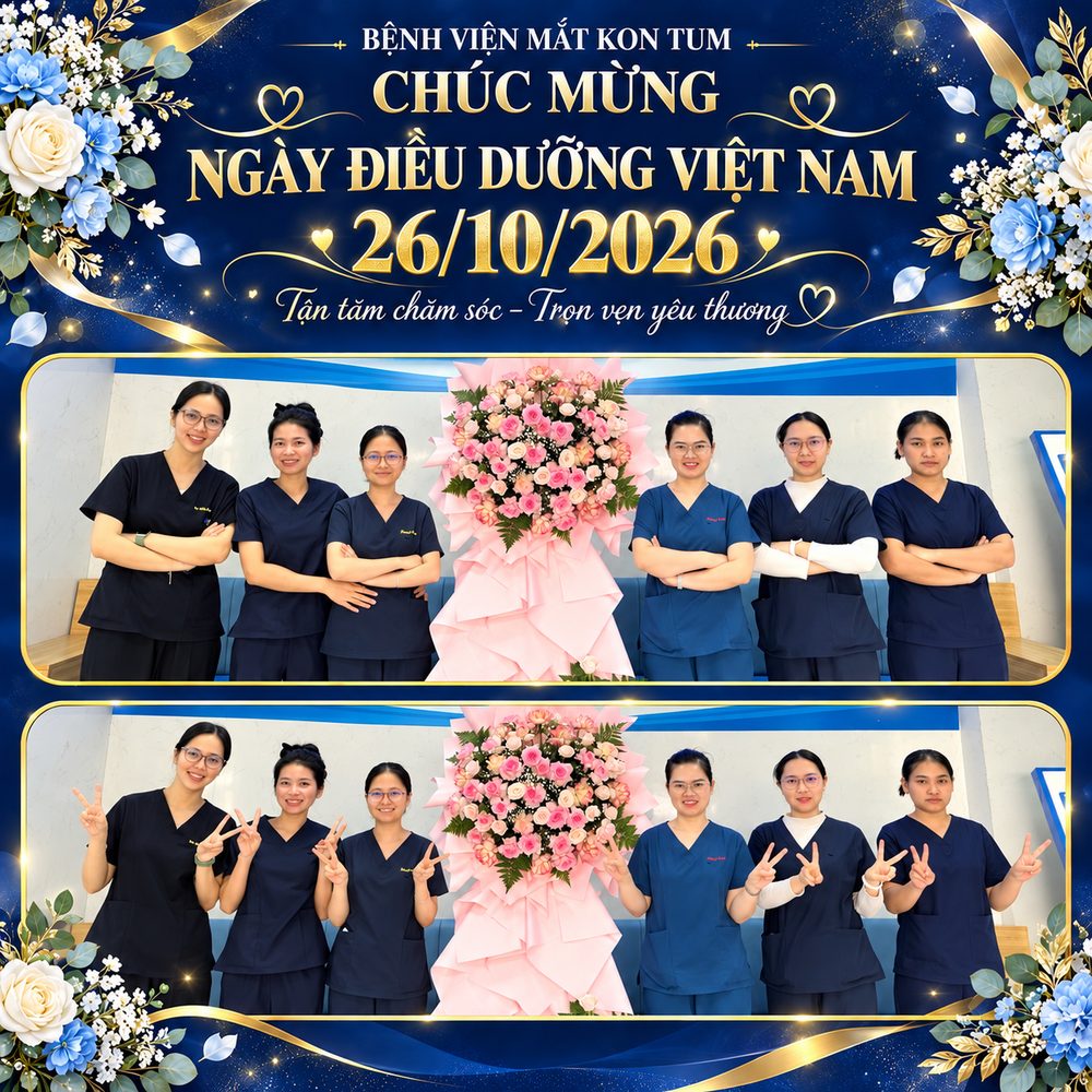 Đội ngũ điều dưỡng Bệnh viện Mắt Kon Tum nhân Ngày Điều dưỡng Việt Nam 26/10/2026