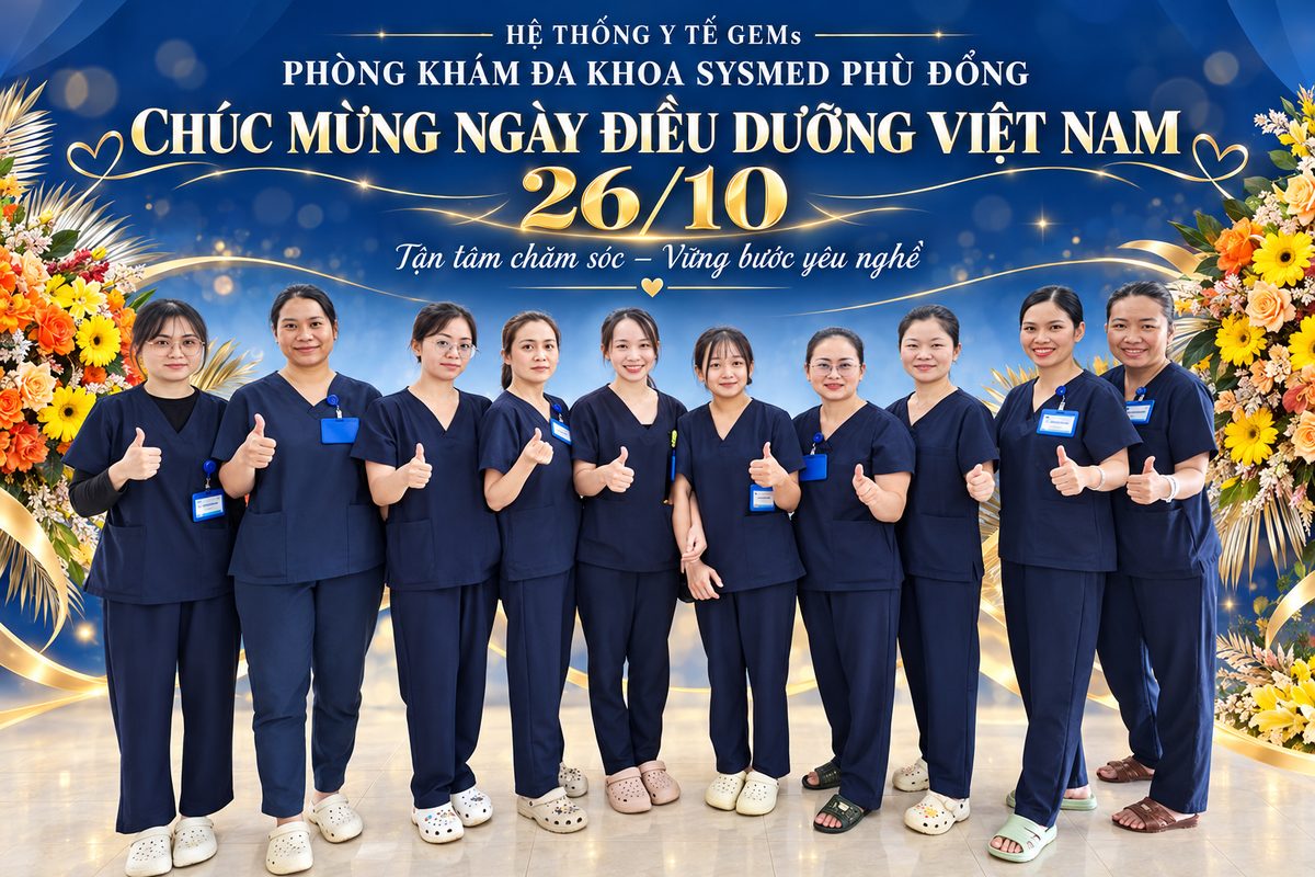 Điều dưỡng Phòng khám Đa khoa Sysmed Phù Đổng chúc mừng Ngày Điều dưỡng Việt Nam 26/10